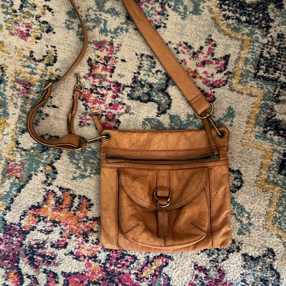 Fossil Crossbody Bag Camel Color - image 1